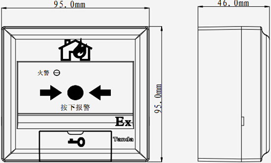 J-SAB-F-TX6142手動火災報警按鈕